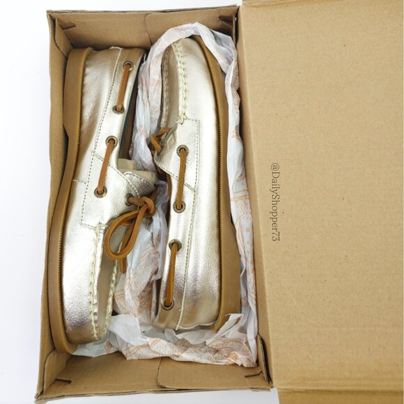 Sperry Top-Sider Platinum “Rudder” Women's Leather and Suede Boat Shoes - Picture 9 of 9